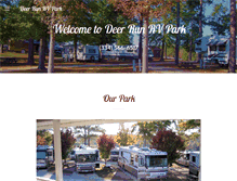 Tablet Screenshot of deerrunrvpark.com